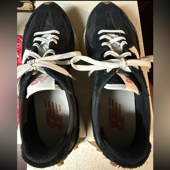 Black and Cream Sneakers with Gum Sole - Picture 2 of 7
